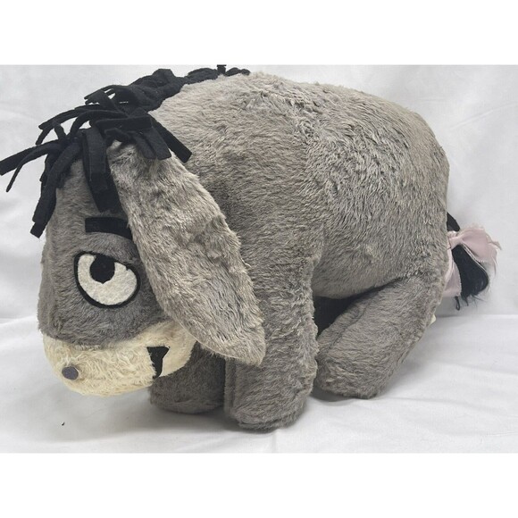 RARE VINTAGE DISNEY EEYORE FELT COLLECTIBLE STUFFED ANIMAL TOY 15”